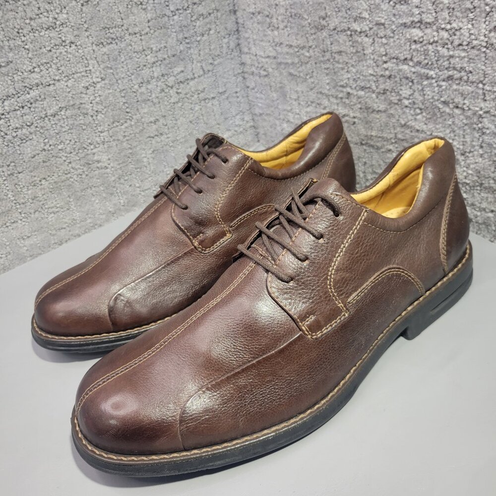 Jos. A. Bank Men's Size 11.5D Brown Leather Lined Lace Up Oxford Dress Shoes